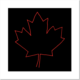 One line Canada Posters and Art